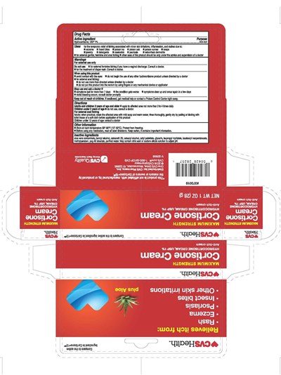 Carton Label (1 Oz Cvs Hydrocortisone Cream W Aloe   Carton)